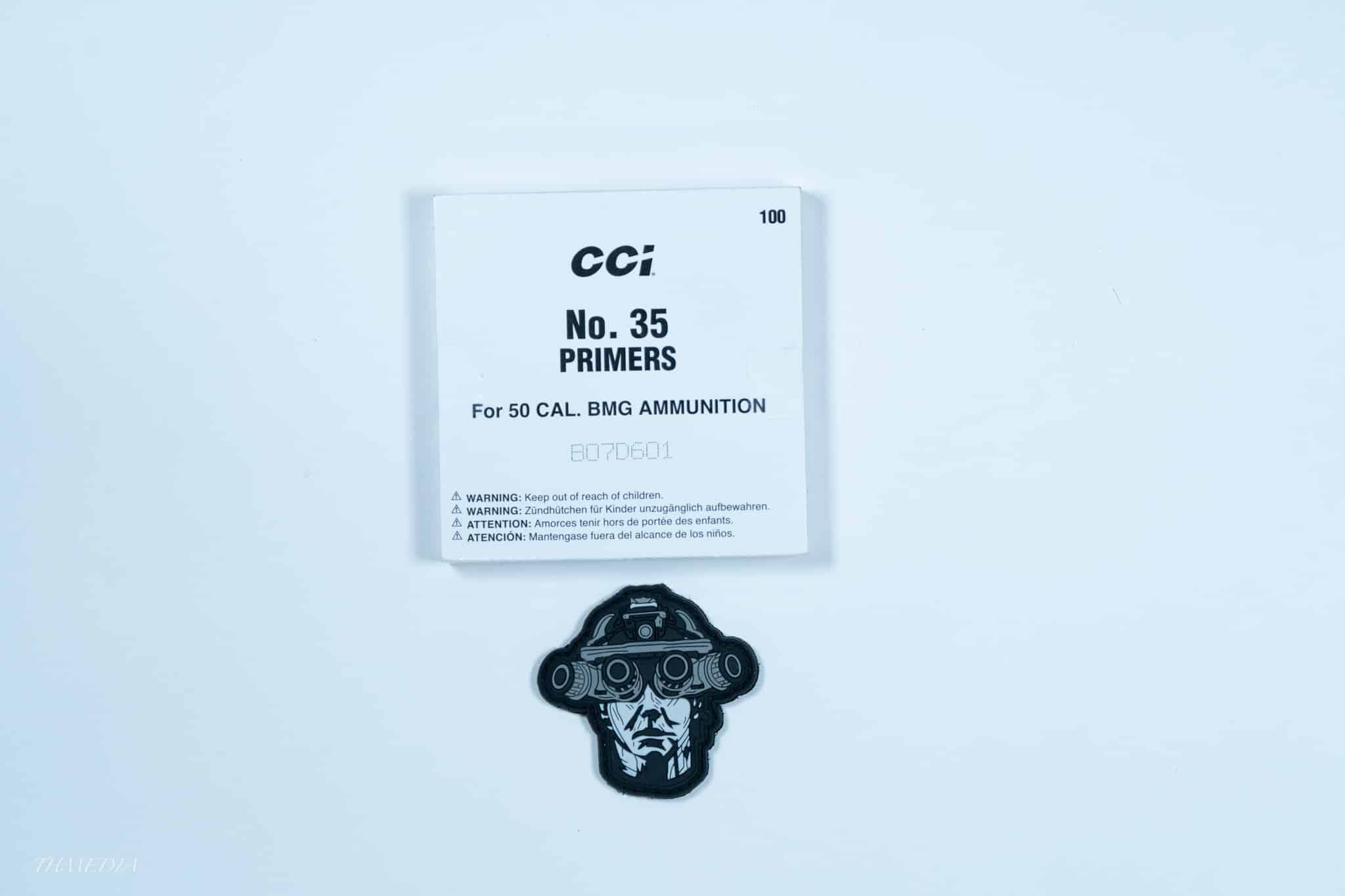 #35 Large Rifle .50 BMG Military Primers 100/Box