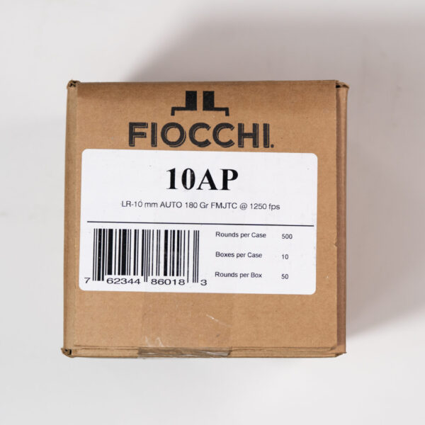 FIOCCHI 10MM AUTO FMJTC 180GR ...