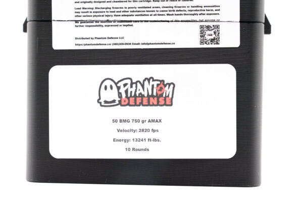 Phantom Defense 50 BMG - 750 gr AMAX - 10 CT - Image 3