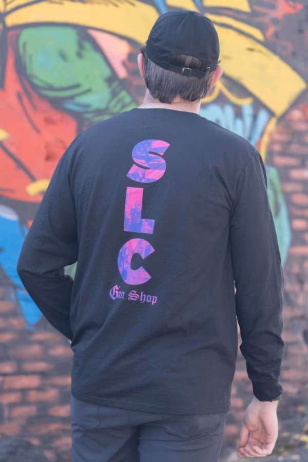 Gallensons SLC Gun Shop Shirt Black and Pink - Image 2