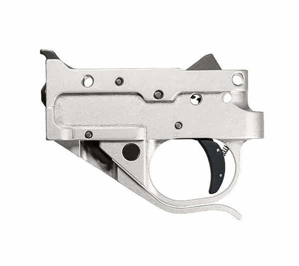 Timney Triggers 10221C16 Replacement Trigger  Single-Stage Curved Trigger with 2.75 lbs Draw Weight & Silver/Black Finish for Ruger 10/22