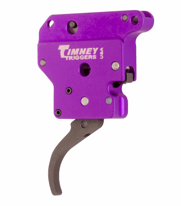 Timney Triggers 502B Benchrest Trigger  Single-Stage Curved Trigger with 3-6 oz Draw Weight & Purple/Black Finish for Remington 700