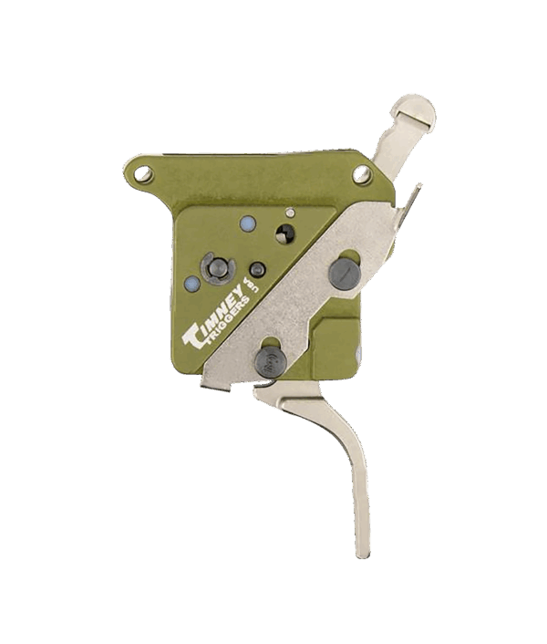 Timney Triggers 51716V2 Elite Hunter  Straight Trigger with 3 lbs Draw Weight & Green/Nickel Finish for Remington 700 Right