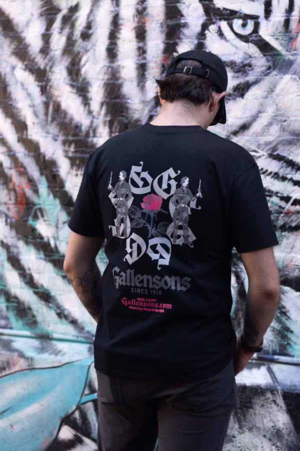Gallensons "G" Rose Shirt Black - Image 3