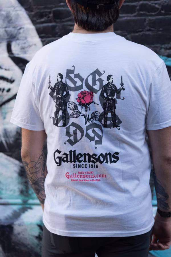Gallensons embroidered Rose Shirt White - Image 4