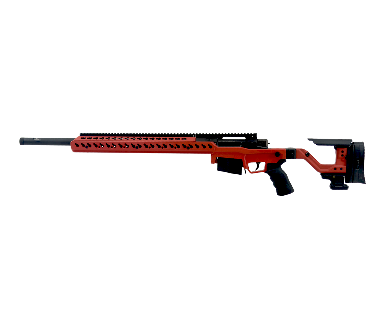 Accuracy International: AT-XC, 6.5 Creedmoor, Folding, 24", Red - Image 2