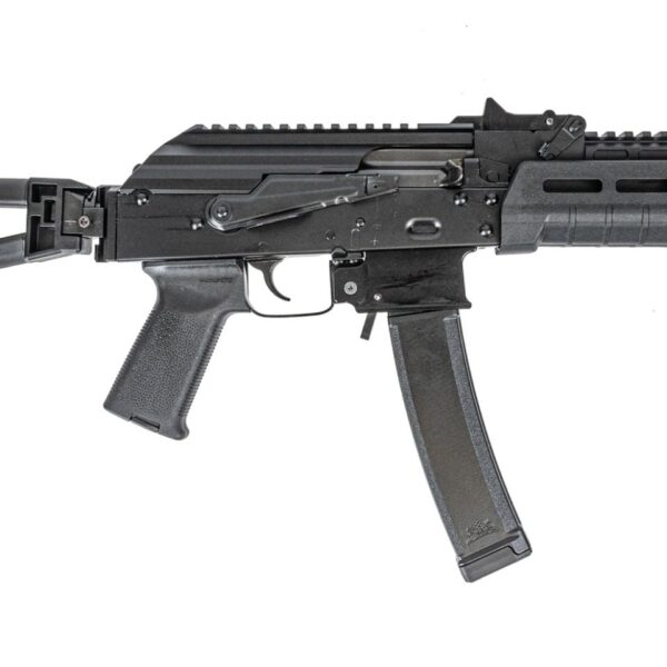 Psa AK-V 9mm Moe Triangle Folding Pistol, Black With Sa Railed Gas Tube