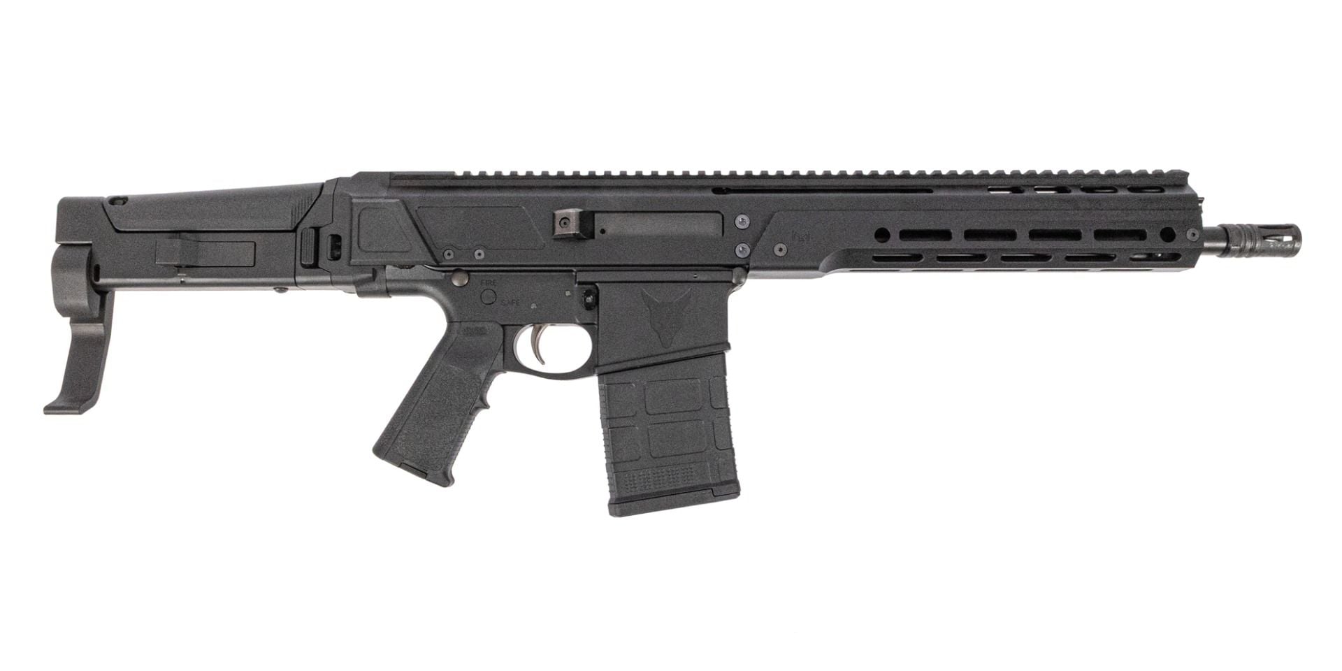 PSA JAKL 12.5" .308 1:10 Nitride MOE EPT F5 Brace Pistol, Black
