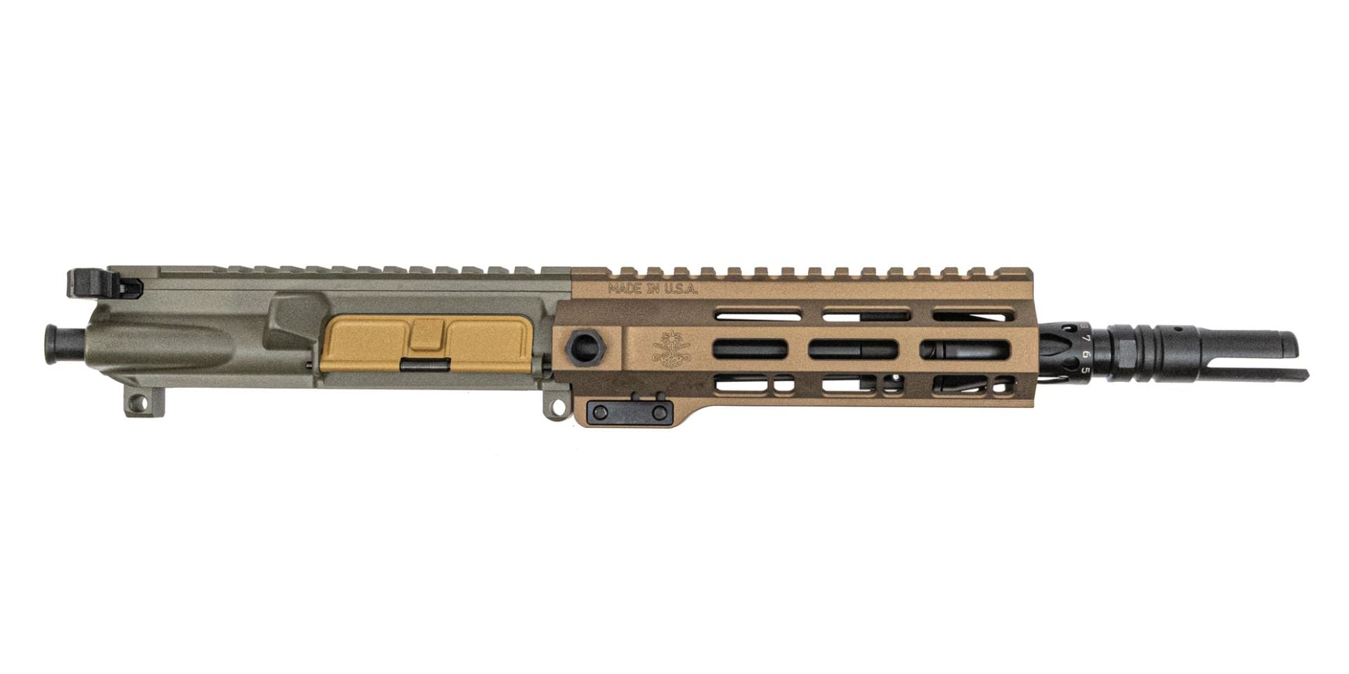 PSA "Sabre" Forged 8.5" Nitride .300 Black out Moss Green Upper, RAL 8000 D/C. and Burnt Bronze Rail