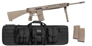 PSA Sabre-10 Forged 20" 6.5 CM Rifle w/ 12.5" Quad Rail, A1 Stock, Magpul Bi-Pod, 3 Mags - BLK Bag