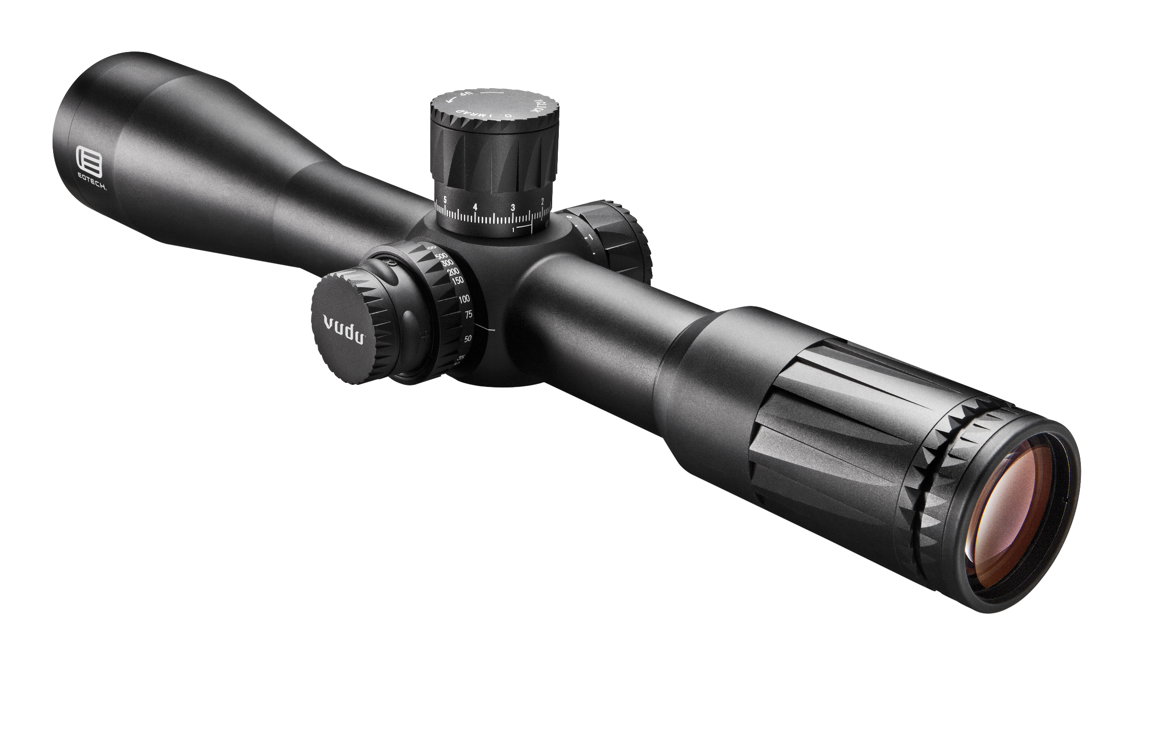 Eotech VDU318FFH59 Vudu FFP Black Anodized 3.5-18x50mm 34mm Tube Illuminated Horus H59 MRAD Reticle Features Throw Lever