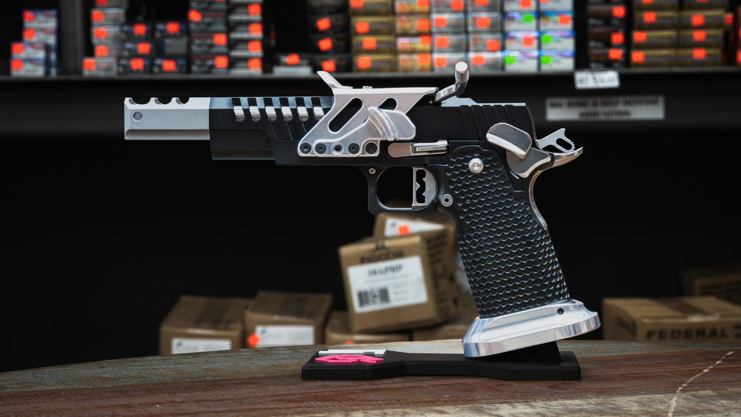 MPA DS9 Comp Open Pistol — 9 Major Black/Silver
