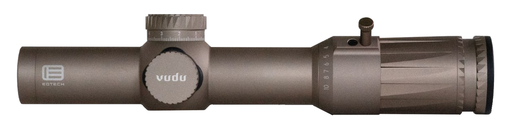 Eotech VDU110FFSR5TAN Vudu Tan 1-10x28mm, 34mm Tube 1 MOA Illuminated Red SR5 MRAD Reticle