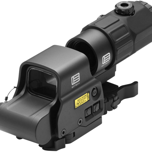 Eotech HHSV HHS V EXPS & G45 Magnifier Matte Black 1x/5x 1.20" x 0.85" 4 x 1 MOA Red Dots/68 MOA Ring