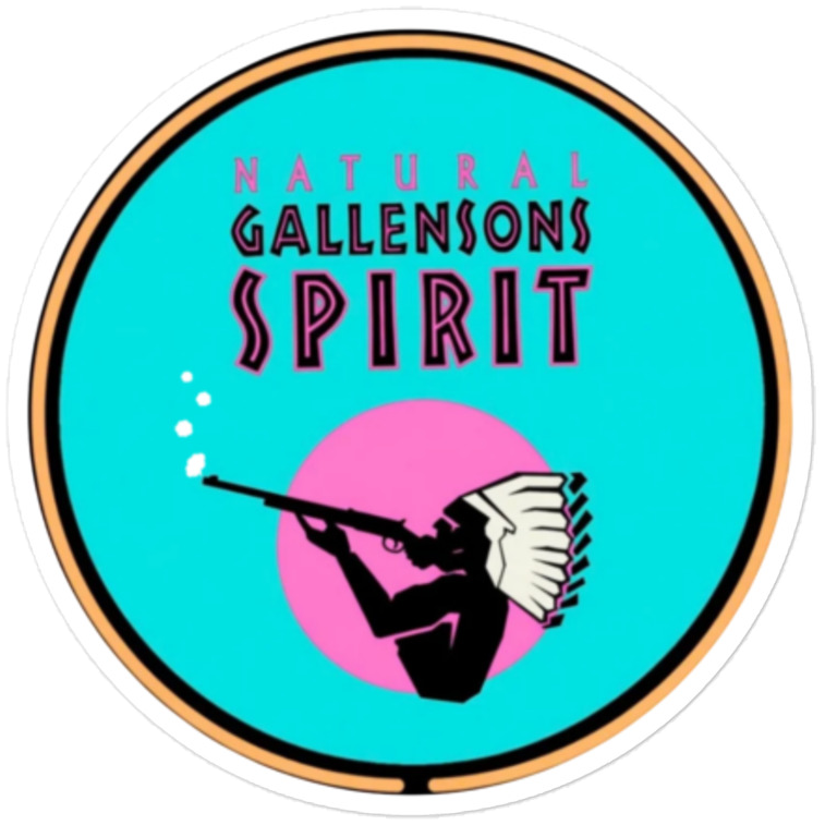Natural Gallensons Spirit kiss-cut sticker, cut out