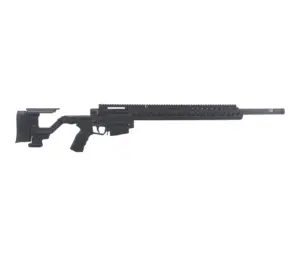 Accuracy International AT-XC bolt-action rifle, 6.5 Creedmoor, 24-inch barrel, folding stock, black